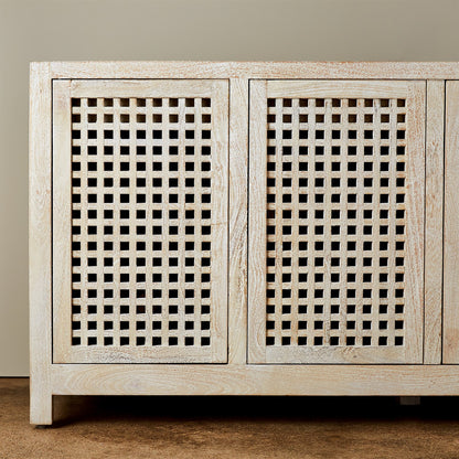 Driftwood Lattice Credenza