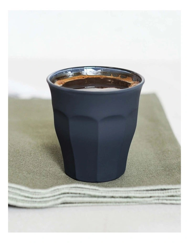 Picardie Soft Touch Black Tumbler 25cl (8 3/4 oz) - Set of 6