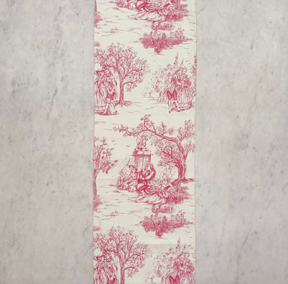 Toile de Jouy Table Linens - Pink
